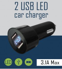 Casten Dual USB Ports With LED Car Charger 3.1A Max